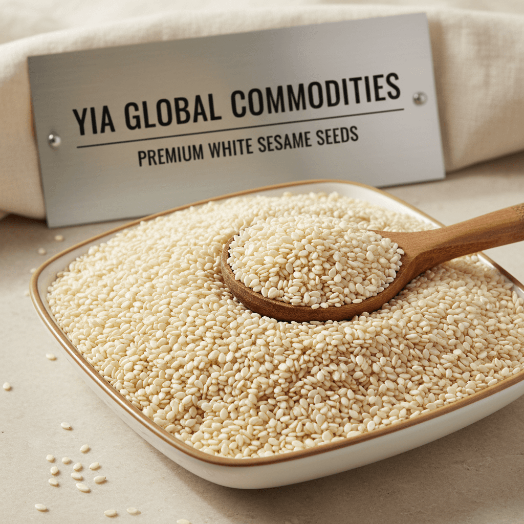 White sesame seeds ready for export