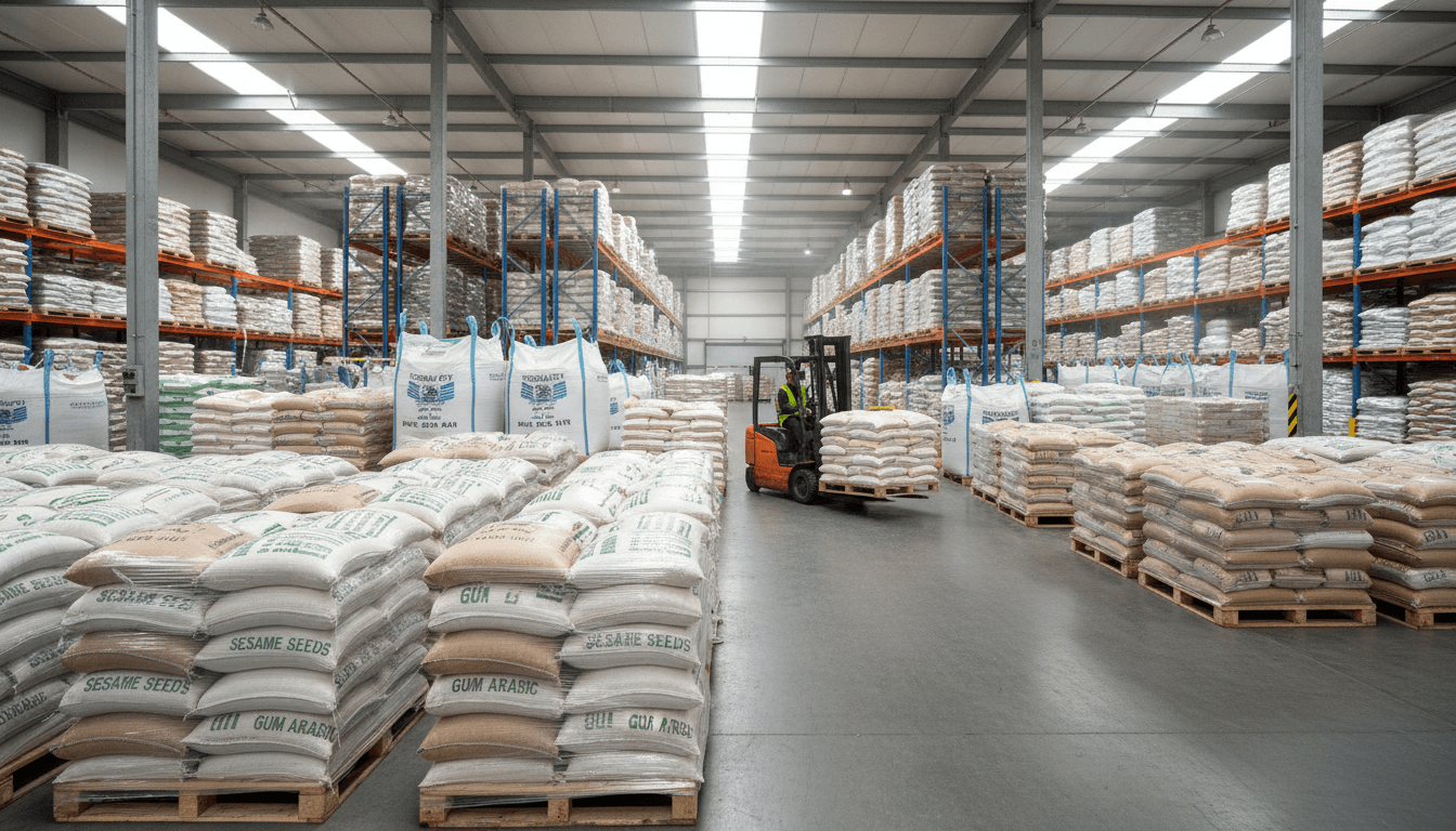 Sesame and gum arabic products ready for international export