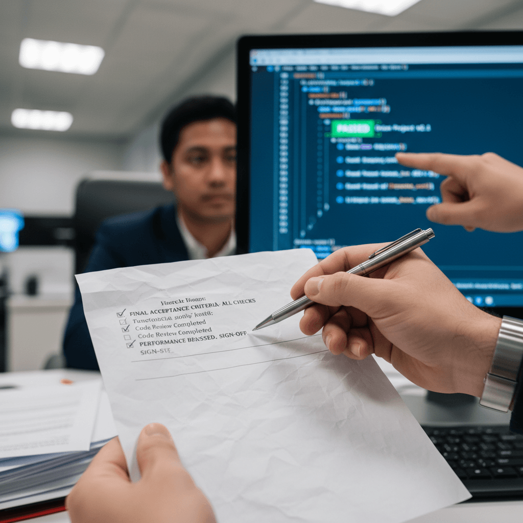 Quality control inspection document